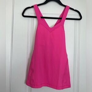 Lululemon Athletica Top Mile A Minute Tank Hot Pink